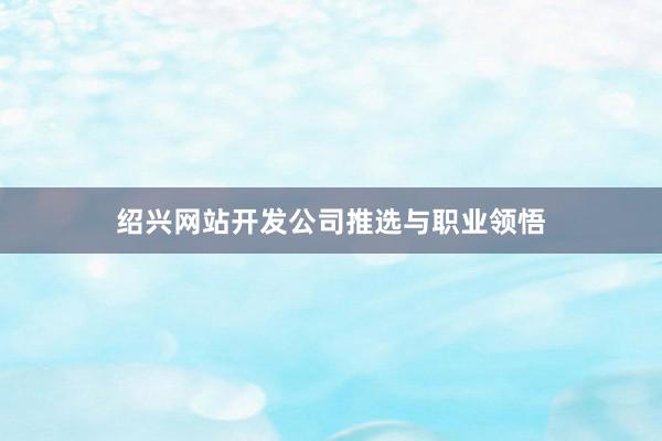 绍兴网站开发公司推选与职业领悟